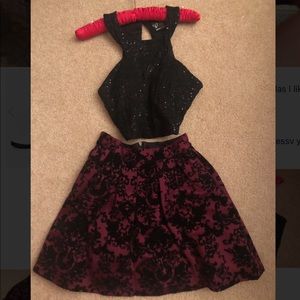 Two piece formal dress